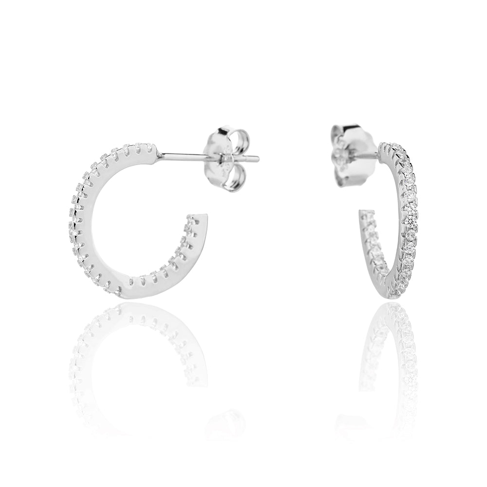 עגילי ניו יורק - כסף