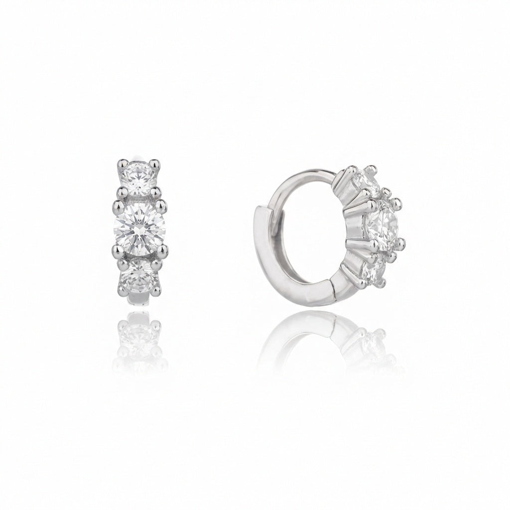 עגילי נוח - כסף